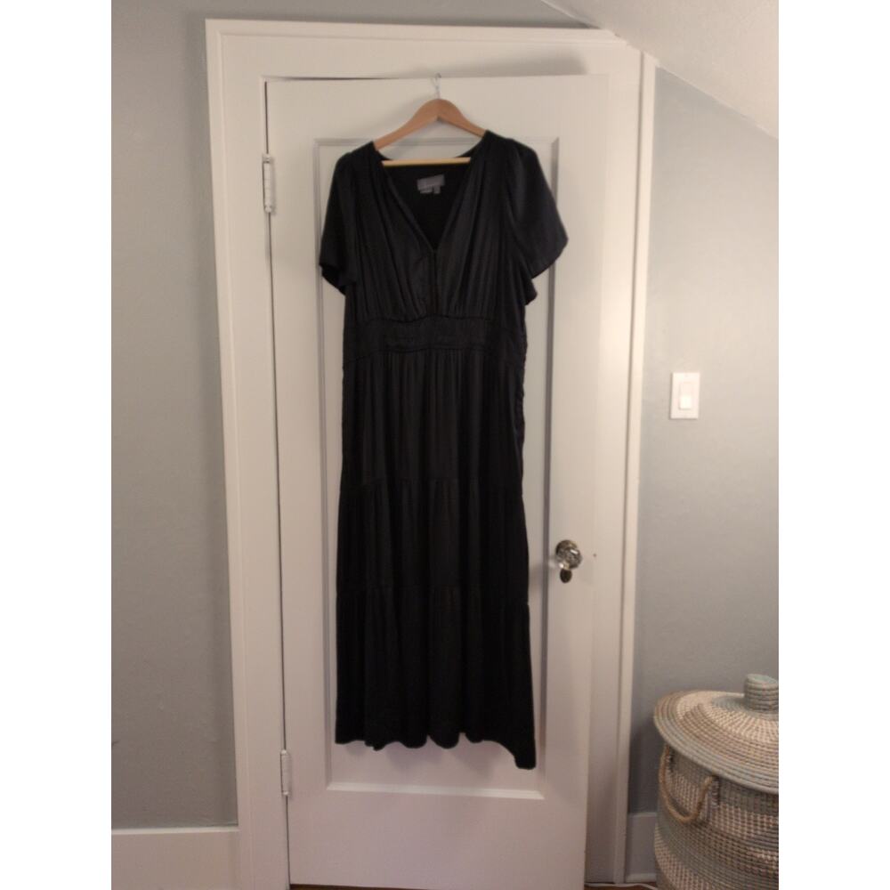 Anthropologie Somerset black 1X maxi